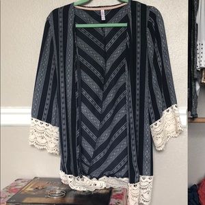 Silky boho cardigan